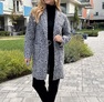 Little Frida szövetkabát szürke – Női átmeneti kabát – Innova Fashion